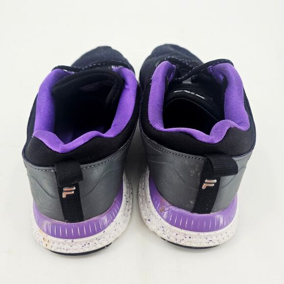 Fila Memory Outreach Athletic Running Sneaker Shoe Black Purple Women's 9 G25 - Picture 4 of 9